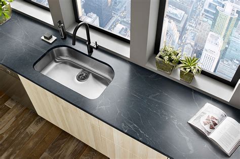 installing soapstone countertops.